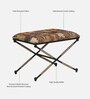 Tansu Metal Seating Stool In Black Colour