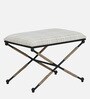 Tansu Metal Seating Stool In Black Colour