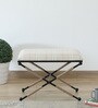 Tansu Metal Seating Stool In Black Colour