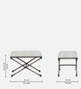 Tansu Metal Seating Stool In Black Colour