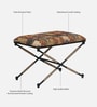 Tansu Metal Seating Stool In Black Colour