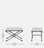 Tansu Metal Seating Stool In Black Colour