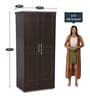 Tanti 2 Door Wardrobe in Dark Brown Colour