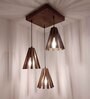 Taper Brown Solid Wood Cluster Hanging Lights