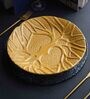 Tapi Gold Stoneware Dinner Plate