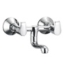 Brass Wall Mixer Bathroom Tap In Chrome Finish (Model No: BFS- 142)
