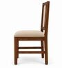 Tarang 6 Seater Dining Set In Provincial Teak Finish With Beige Colour Chair Tarang 6 Seater Dining Set In Provincial Teak Finish With Beige Colour Chair
