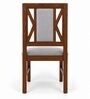Tarang 6 Seater Dining Set In Provincial Teak Finish With Grey Colour Chair Tarang 6 Seater Dining Set In Provincial Teak Finish With Grey Colour Chair