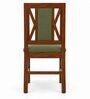 Tarang 6 Seater Dining Set In Provincial Teak Finish With Olive Green Colour Chair Tarang 6 Seater Dining Set In Provincial Teak Finish With Olive Green Colour Chair