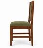 Tarang 6 Seater Dining Set In Provincial Teak Finish With Olive Green Colour Chair Tarang 6 Seater Dining Set In Provincial Teak Finish With Olive Green Colour Chair