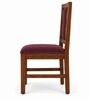 Tarang 6 Seater Dining Set In Provincial Teak Finish With Plum Colour Chair Tarang 6 Seater Dining Set In Provincial Teak Finish With Plum Colour Chair