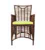 Taree Wicker Table And Chair Set In Brown Dual Tone Finish