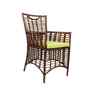 Taree Wicker Table And Chair Set In Brown Dual Tone Finish