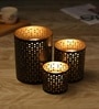 Black Tarini Candle Holder