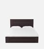 Taro King Size Bed in Walnut Finish with Hydraulic Storage