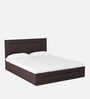 Taro King Size Bed in Walnut Finish with Hydraulic Storage