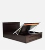 Taro King Size Bed in Walnut Finish with Hydraulic Storage