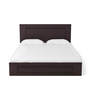 Taro Queen Size Bed in Wenge Finish with Hydraulic Storage