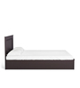 Taro Queen Size Bed in Wenge Finish with Hydraulic Storage