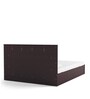 Taro Queen Size Bed in Wenge Finish with Hydraulic Storage