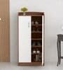 Taru Shoe Cabinet In Lyon Teak And White Colour