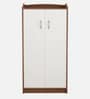 Taru Shoe Cabinet In Lyon Teak And White Colour