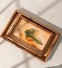 Set of 2 Taruni Serving Tray Set Acacia Wood Trays with Raised Edges