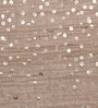 Tasar Brown Silk 16 x 16 Inch Sequin Cushion Cover