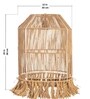 Tassel Jute Pendant Lamp Hanging Light Natural