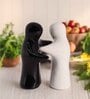 Tasteful Twins Black & White Ceramic (Set of 2) Salt & Pepper Shaker