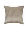 Taupe, Beige and Warm Grey Polyester Jacquard 16x16 inches Cushion Cover Set of 5