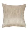 Taupe, Beige and Warm Grey Polyester Jacquard 16x16 inches Cushion Cover Set of 5