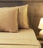 Taupe 400TC Solid Embroidery Superking Bedsheet with 2 Pillow Covers Taupe 400TC Solid Embroidery Superking Bedsheet with 2 Pillow Covers