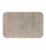 Taupe Absorbent and Quick-Dry Polyester Bath Mats 30x45 cm