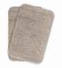 Taupe Absorbent and Quick-Dry Polyester Bath Mats 40x60 cm