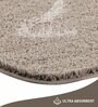 Taupe Absorbent and Quick-Dry Polyester Bath Mats 50x70 cm