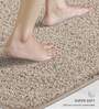 Taupe Absorbent and Quick-Dry Polyester Bath Mats 50x70 cm