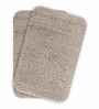 Taupe Absorbent and Quick-Dry Polyester Bath Mats 50x70 cm
