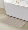 Taupe Absorbent and Quick-Dry Polyester Bath Mats 50x70 cm