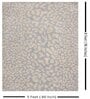Taupe Abstract Wool 5 x 7 Feet Hand tufted Carpet