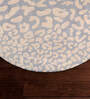 Taupe Abstract Wool Round Hand Tufted Carpet
