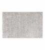 Taupe and White Polyester Machine Made 60x40 cm Bath Mat