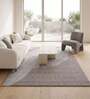 Beige Abstract Woolen 72 x 108 Inches Hand Tufted Rug