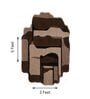 Brown Solid Woolen 36 x 60 Inches Hand Tufted Rug