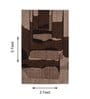 Brown Abstract Woolen 36 x 60 Inches Hand Tufted Rug