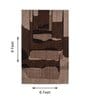 Brown Abstract Woolen 72 x 108 Inches Hand Tufted Rug