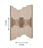 Brown Geometrical Woolen 36 x 60 Inches Hand Tufted Rug