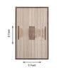 Brown Geometric Woolen 60 X 96 Inches Hand Tufted Rug