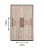 Brown Geometrical Woolen 72 x 108 Inches Hand Tufted Rug
