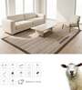 Brown Geometrical Woolen 72 x 108 Inches Hand Tufted Rug